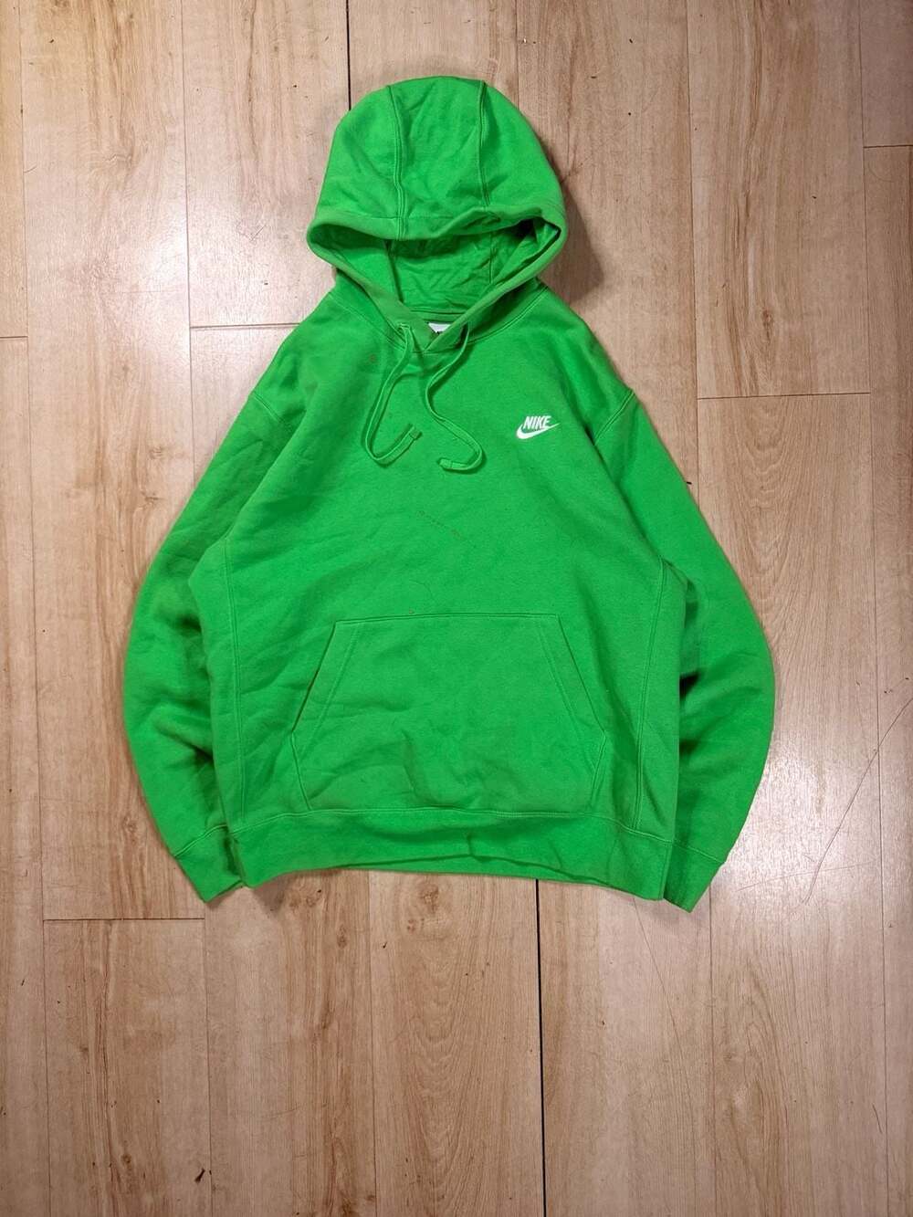 Nike Hoodie Size M Green Pullover Fleece